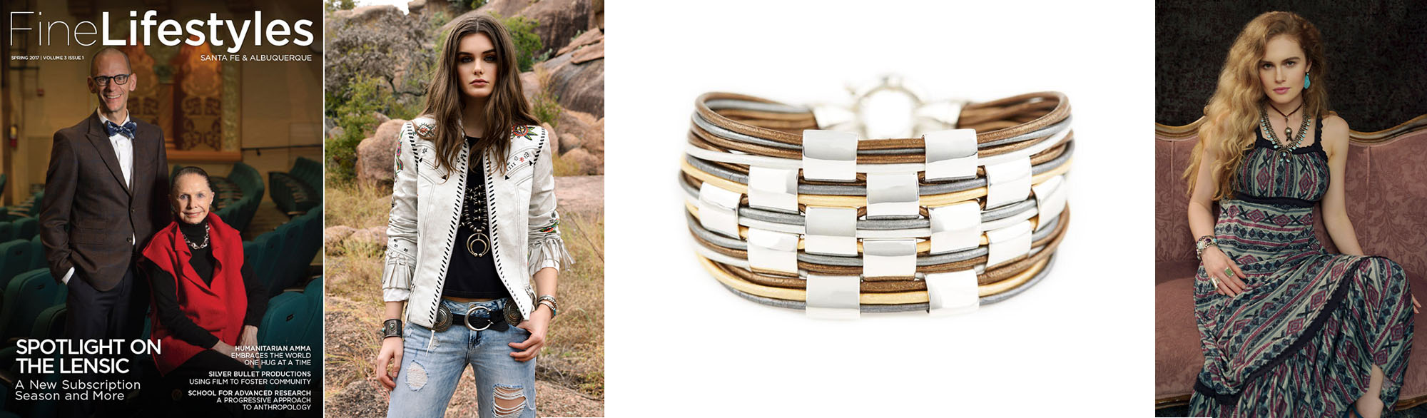 Fine Lifestyles Magazine Spring 2017 issue, Santa Fe fashion designers